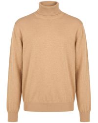 Ballantyne - Camel Turtleneck Cashmere - Lyst