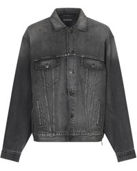 mens balenciaga denim jacket