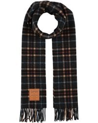 Ganni - Charcoal Scarf Virgin Wool - Lyst