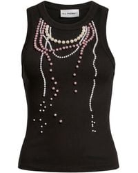 DES_PHEMMES - Tank Top Cotton, Elastane - Lyst