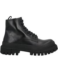 Dolce & Gabbana - Leather Combat Boots - Lyst