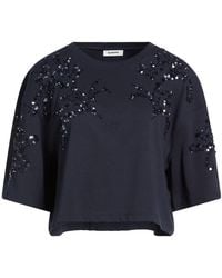 Sandro - Midnight T-Shirt Cotton, Polyester - Lyst