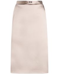 Elisabetta Franchi - Midi Skirt - Lyst