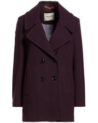 Paltò - Dark Coat Wool, Polyester, Cashmere, Polyamide - Lyst