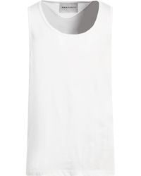 Amaranto - Tank Top Cotton, Elastane - Lyst