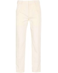 Fendi - Cream Pants Polyester, Cotton - Lyst