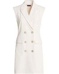 Liu Jo - Cream Mini Dress Polyester, Elastane - Lyst
