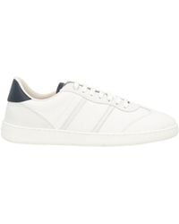 Ferragamo - Hammered Leather Sneakers - Lyst