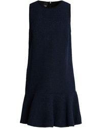 Pinko - Mini Dress Polyester, Cotton, Acrylic, Metal Fiber, Wool - Lyst