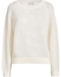 Hemisphere - Ivory Sweater Cotton, Silk, Cashmere - Lyst