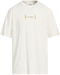 C.P. Company - Ivory T-Shirt Cotton - Lyst