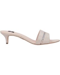 Rodo - Ivory Sandals Leather, Textile Fibers - Lyst