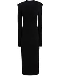 Sportmax - Midi Dress Virgin Wool, Polyester, Polyamide, Elastane - Lyst