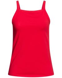 Alpha Studio - Tank Top Cotton, Elastane - Lyst