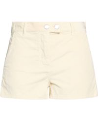 Pinko - Cream Shorts & Bermuda Shorts Cotton, Modal, Elastane - Lyst