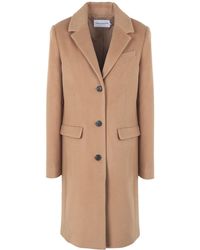 calvin klein tan coat
