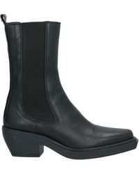 GISÉL MOIRÉ - Ankle Boots Calfskin - Lyst