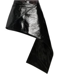 Courreges - Mini Skirt Cotton, Polyurethane, Elastane - Lyst