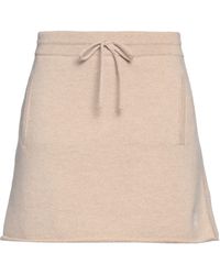 Miu Miu - Sand Mini Skirt Virgin Wool, Cashmere - Lyst