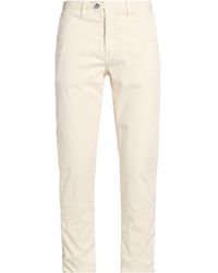 Berna - Cream Pants Cotton, Polyester, Elastane - Lyst