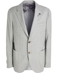 Lardini - Blazer Wool, Cashmere, Elastane - Lyst