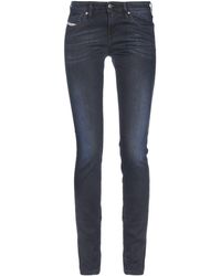 DIESEL - Midnight Jeans Cotton, Elastane, Bovine Leather - Lyst