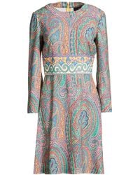Etro - Mini Dress Polyester - Lyst
