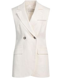 Peserico - Blazer Linen, Viscose, Elastane - Lyst