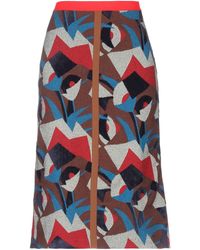 Marni Falda a media pierna - Marrón