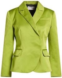 DES_PHEMMES - Lime Blazer Polyester - Lyst
