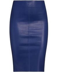 Jitrois - Midi Skirt Lambskin - Lyst