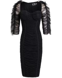 Elisabetta Franchi - Midi Dress Polyamide - Lyst
