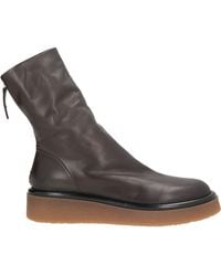 Halmanera - Dark Ankle Boots Leather - Lyst