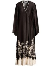 Shirtaporter - Midi Dress Viscose - Lyst