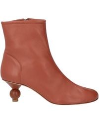 Weekend by Maxmara - Tan Ankle Boots Leather - Lyst