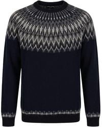 Roberto Collina - Midnight Sweater Merino Wool, Alpaca Wool, Polyamide - Lyst