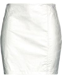 Haveone - Mini Skirt Polyurethane, Viscose - Lyst