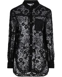 Caliban - Shirt Polyamide, Silk, Elastane - Lyst