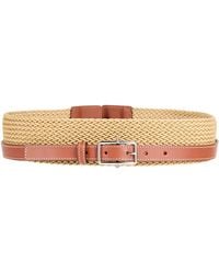 Liviana Conti - Mustard Belt Leather, Textile Fibers - Lyst