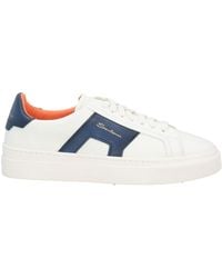 Santoni - Double Buckle Sneaker Sneakers Leather - Lyst