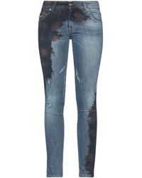 John Galliano Denim Jeanshose in Lila Damen Bekleidung Jeans Jeans mit gerader Passform 
