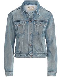 ralph lauren denim blazer womens