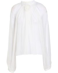 Alberta Ferretti - Top Silk - Lyst