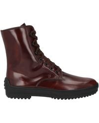 Tod's - Dark Ankle Boots Leather - Lyst