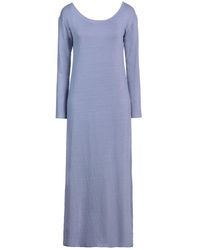 Base London - Lilac Midi Dress Linen, Elastane - Lyst