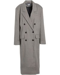 TOPSHOP - Check Oversized Dad Coat - Lyst