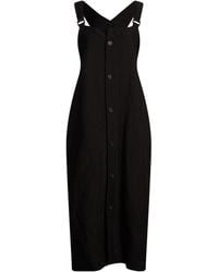 Yohji Yamamoto - Midi Dress Linen, Cupro - Lyst