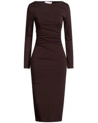 Kaos - Dark Midi Dress Viscose, Nylon, Elastane - Lyst