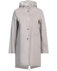 Herno - Overcoat & Trench Coat Cotton, Elastane - Lyst