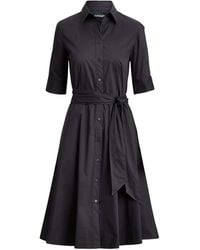 Ralph Lauren - Cotton-blend Shirtdress - Lyst